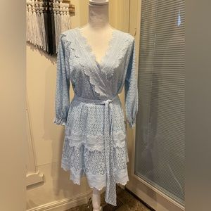 Blue lace dress